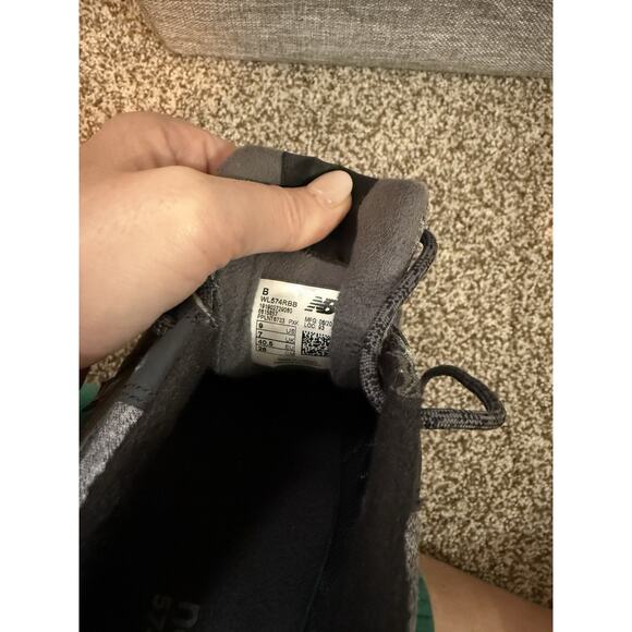 New Balance 574 Black Gray Retro Running Shoes Sneakers WL574RBB Women’s Size 9 - Picture 11 of 11